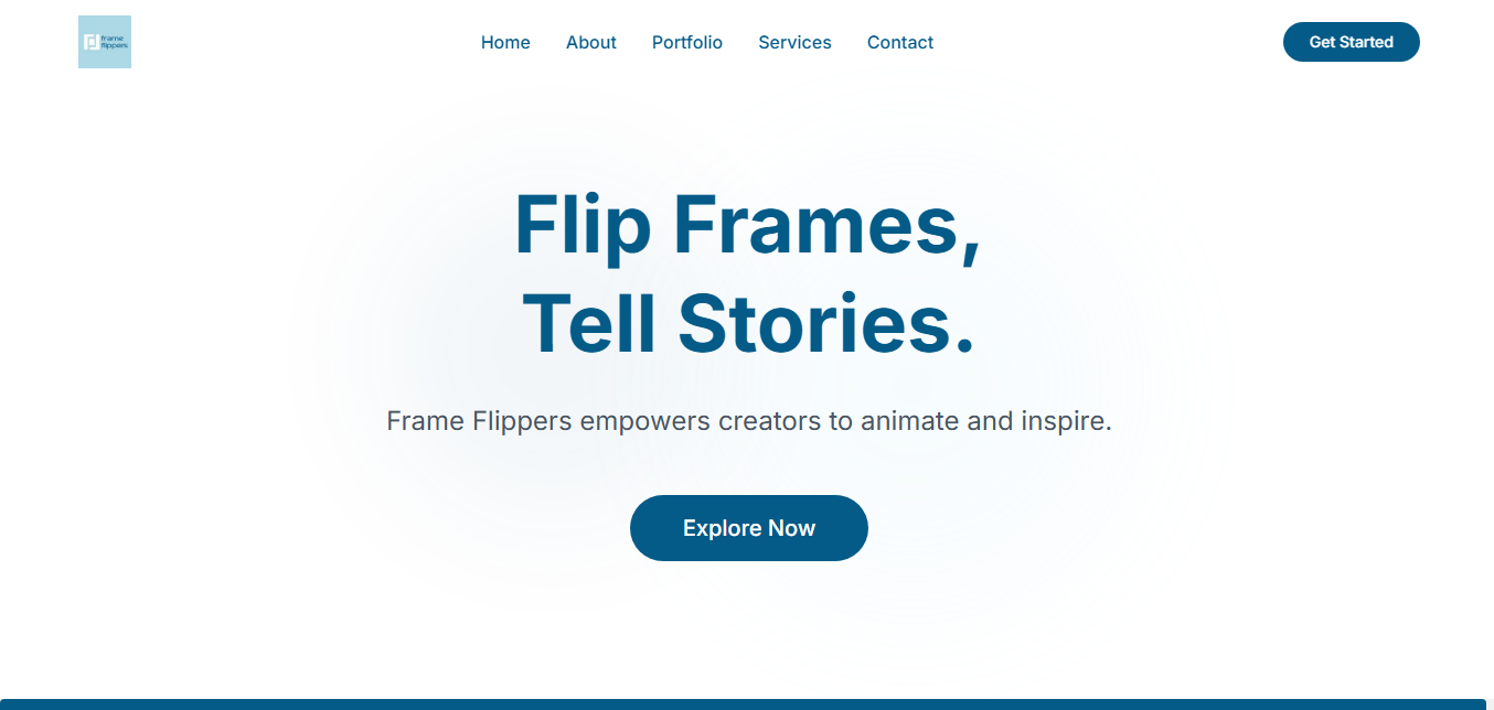 Frame Flippers Landing Page