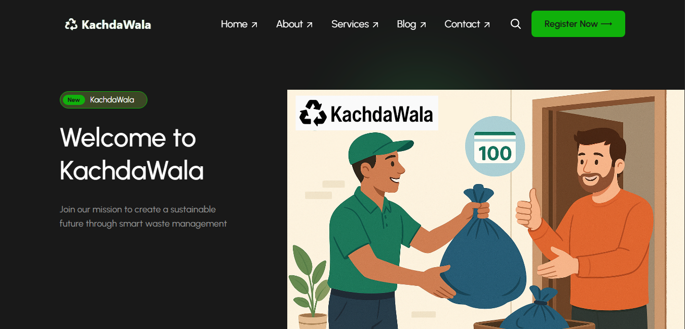 Kachda Landing Page